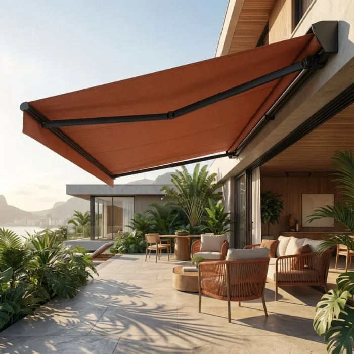 Toldo Fixo de Lona Sintética PVC